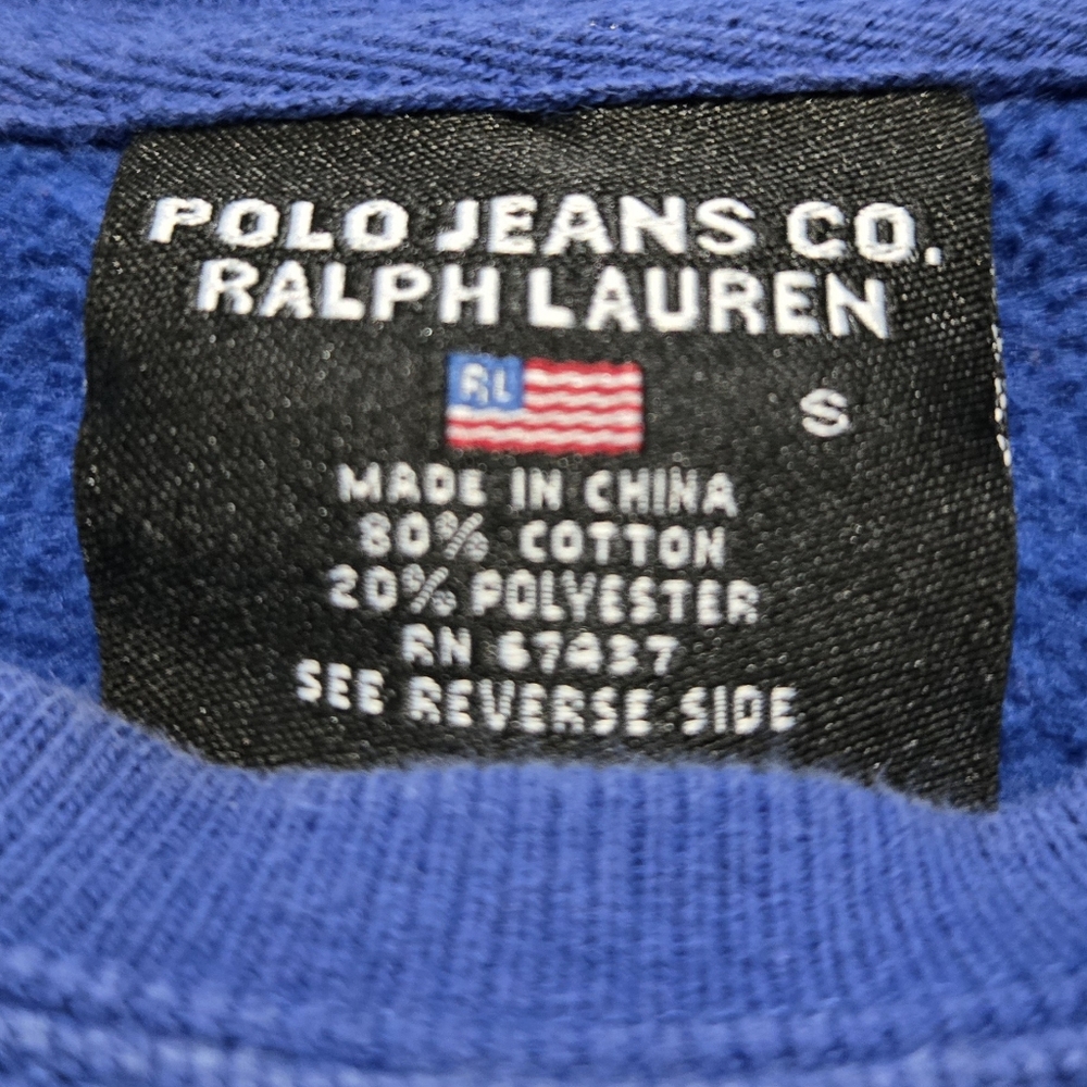 Vintage Polo Jeans Co. Sweatshirt Size Women's Small Ralph Lauren - Picture 4 of 6